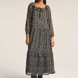 Old Navy x Anna Sui Tiered Ruffle Maxi Dress